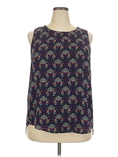 Pre-owned Daniel Rainn Sleeveless Blouse In Blue