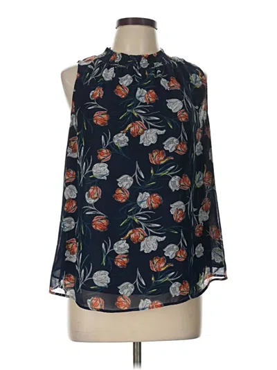 Pre-owned Daniel Rainn Sleeveless Blouse In Blue
