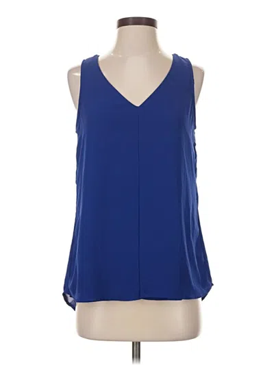 Pre-owned Daniel Rainn Sleeveless Blouse In Blue