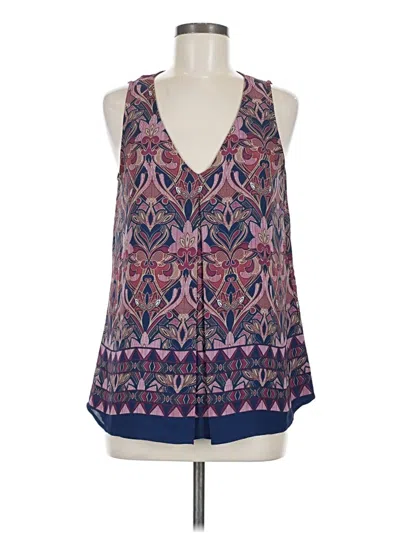 Pre-owned Daniel Rainn Sleeveless Blouse In Blue