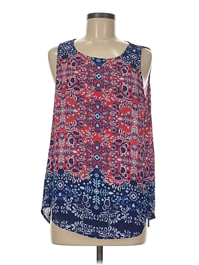 Pre-owned Daniel Rainn Sleeveless Blouse In Blue
