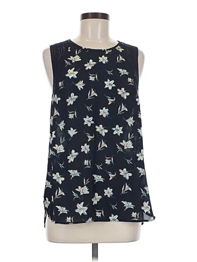 Pre-owned Daniel Rainn Sleeveless Blouse In Blue