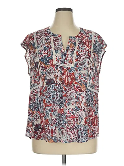 Pre-owned Daniel Rainn Sleeveless Blouse In Blue