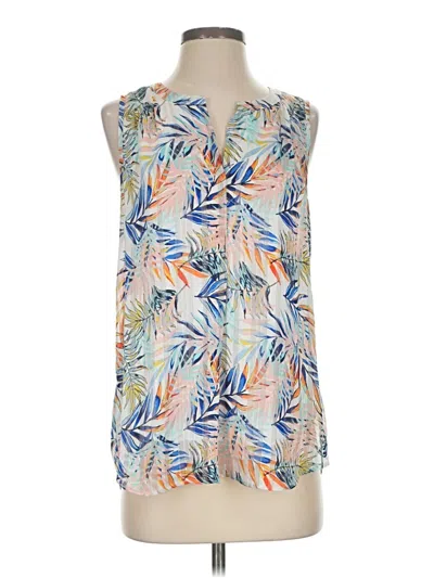 Pre-owned Daniel Rainn Sleeveless Blouse In Blue
