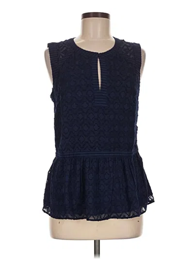 Pre-owned Daniel Rainn Sleeveless Blouse In Blue