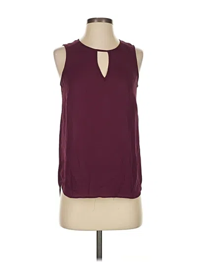 Pre-owned Daniel Rainn Sleeveless Blouse In Burgundy