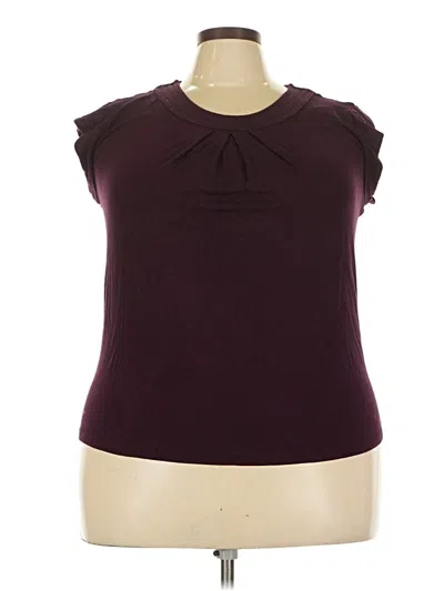 Pre-owned Daniel Rainn Sleeveless Blouse In Burgundy