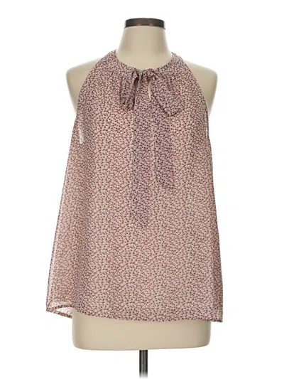 Pre-owned Daniel Rainn Sleeveless Blouse In Burgundy
