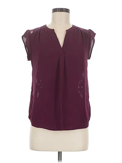 Pre-owned Daniel Rainn Sleeveless Blouse In Burgundy