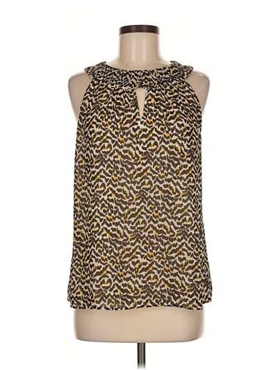 Pre-owned Daniel Rainn Sleeveless Blouse In Gold