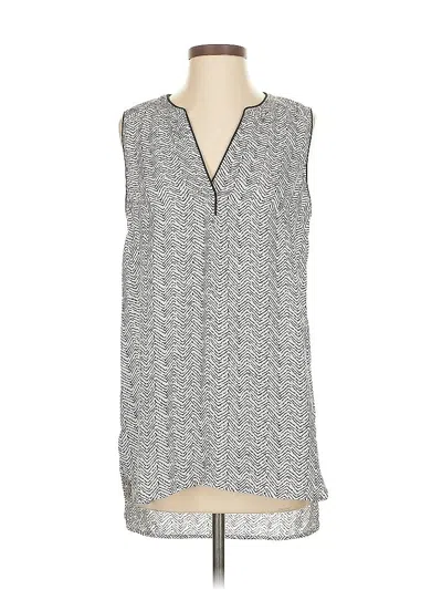 Pre-owned Daniel Rainn Sleeveless Blouse In Gray