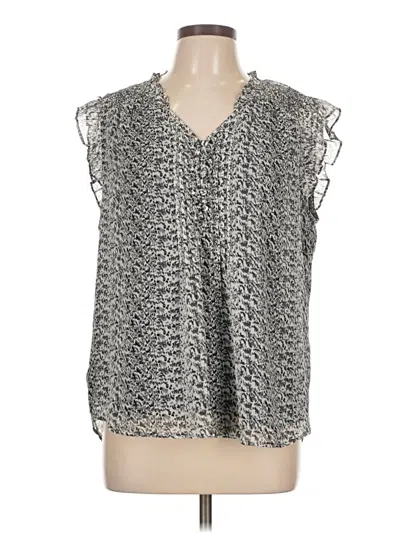 Pre-owned Daniel Rainn Sleeveless Blouse In Gray