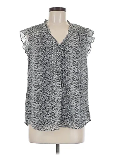Pre-owned Daniel Rainn Sleeveless Blouse In Gray