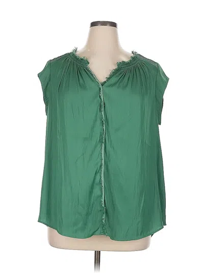 Pre-owned Daniel Rainn Sleeveless Blouse In Green