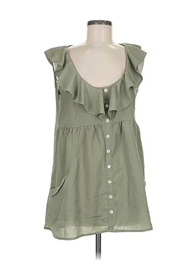 Pre-owned Daniel Rainn Sleeveless Blouse In Green
