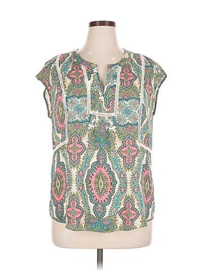Pre-owned Daniel Rainn Sleeveless Blouse In Green