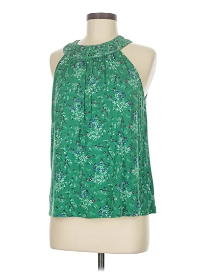 Pre-owned Daniel Rainn Sleeveless Blouse In Green
