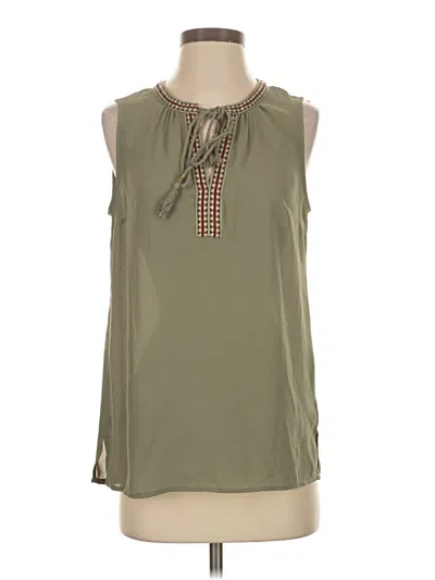 Pre-owned Daniel Rainn Sleeveless Blouse In Green