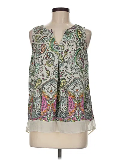 Pre-owned Daniel Rainn Sleeveless Blouse In Green