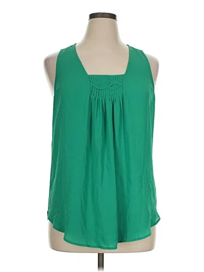 Pre-owned Daniel Rainn Sleeveless Blouse In Green