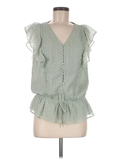 Pre-owned Daniel Rainn Sleeveless Blouse In Green