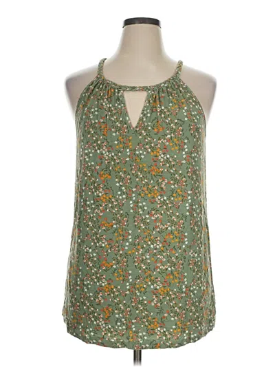 Pre-owned Daniel Rainn Sleeveless Blouse In Green