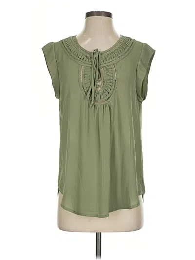 Pre-owned Daniel Rainn Sleeveless Blouse In Green
