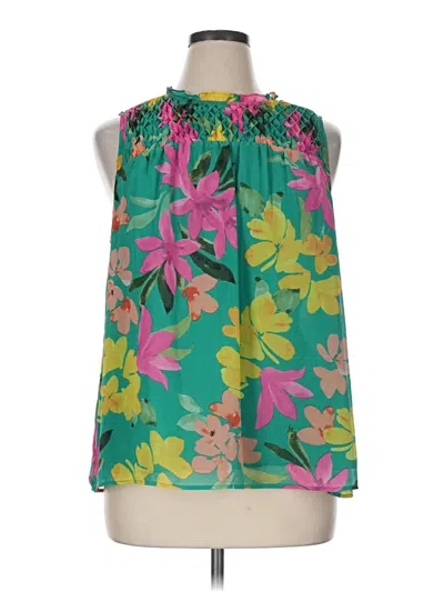 Pre-owned Daniel Rainn Sleeveless Blouse In Green
