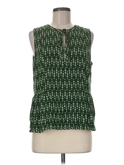 Pre-owned Daniel Rainn Sleeveless Blouse In Green