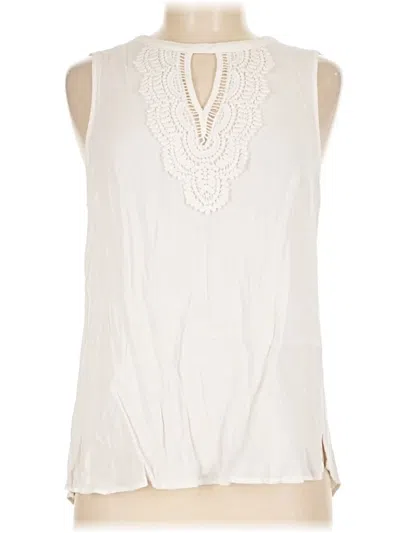Pre-owned Daniel Rainn Sleeveless Blouse In Ivory