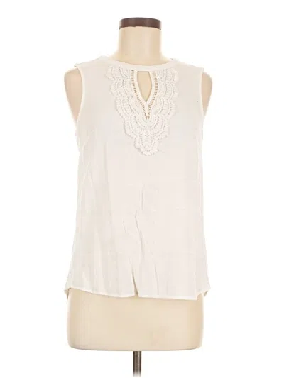 Pre-owned Daniel Rainn Sleeveless Blouse In Ivory