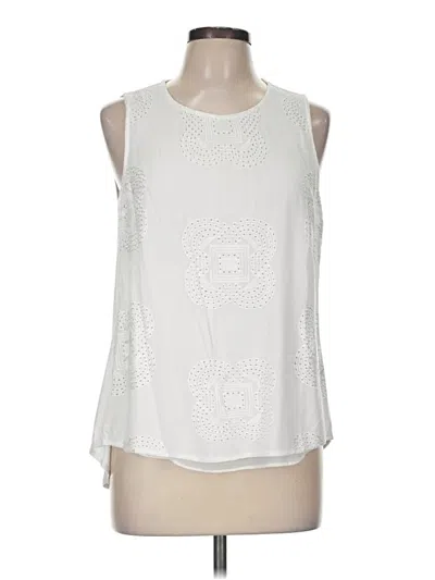 Pre-owned Daniel Rainn Sleeveless Blouse In Ivory