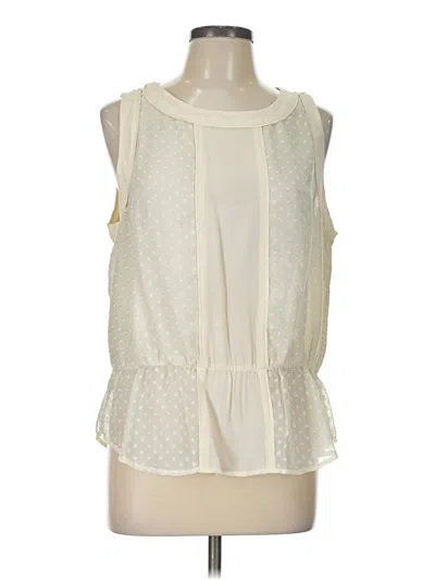 Pre-owned Daniel Rainn Sleeveless Blouse In Ivory