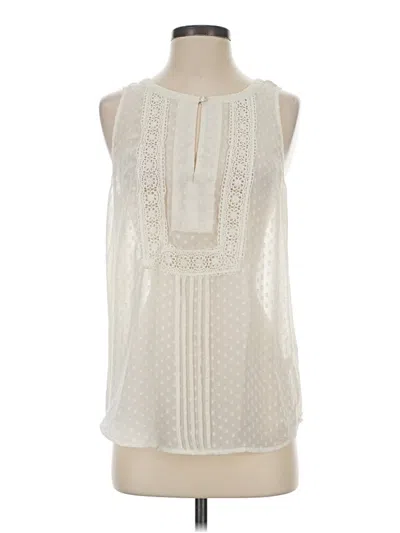 Pre-owned Daniel Rainn Sleeveless Blouse In Ivory