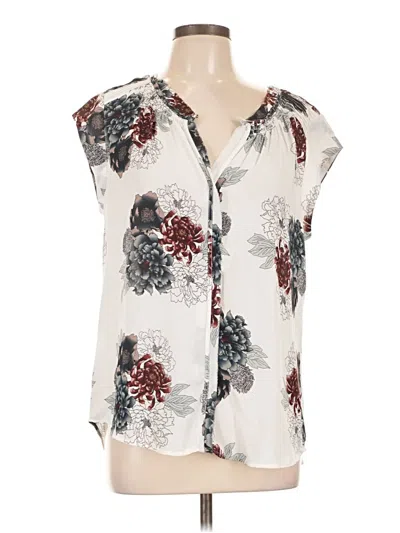 Pre-owned Daniel Rainn Sleeveless Blouse In Ivory