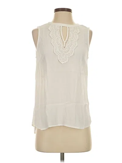 Pre-owned Daniel Rainn Sleeveless Blouse In Ivory