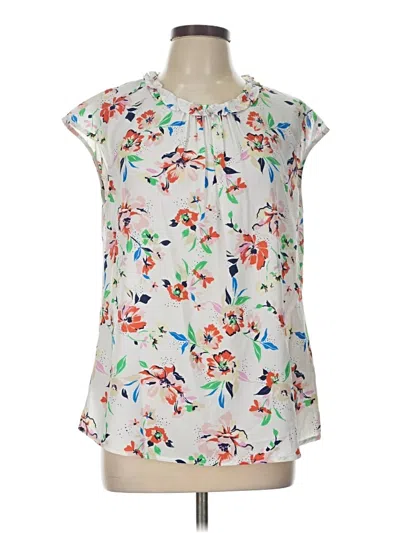 Pre-owned Daniel Rainn Sleeveless Blouse In Ivory