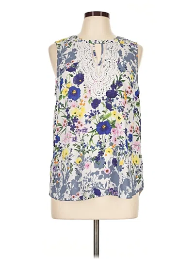 Pre-owned Daniel Rainn Sleeveless Blouse In Ivory
