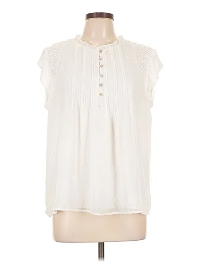 Pre-owned Daniel Rainn Sleeveless Blouse In Ivory