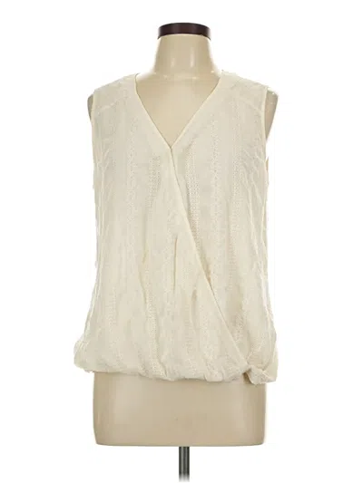 Pre-owned Daniel Rainn Sleeveless Blouse In Ivory