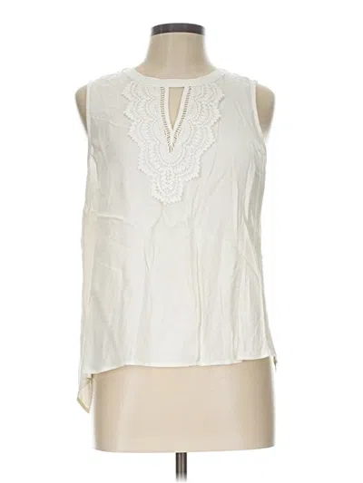 Pre-owned Daniel Rainn Sleeveless Blouse In Ivory