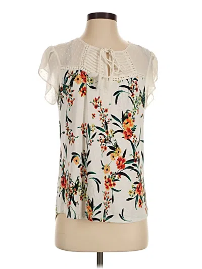 Pre-owned Daniel Rainn Sleeveless Blouse In Ivory
