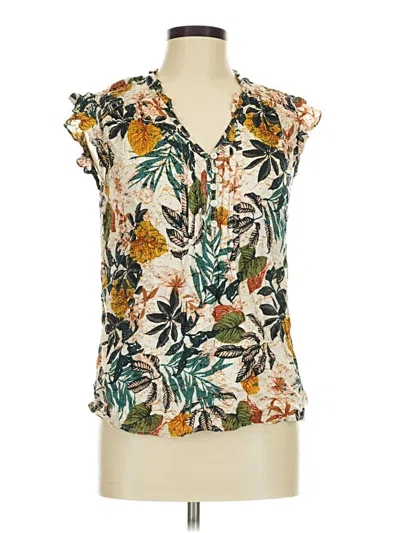 Pre-owned Daniel Rainn Sleeveless Blouse In Ivory