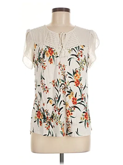 Pre-owned Daniel Rainn Sleeveless Blouse In Ivory