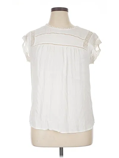 Pre-owned Daniel Rainn Sleeveless Blouse In Ivory