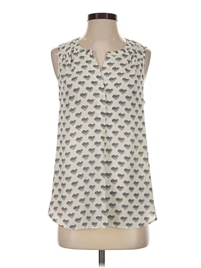 Pre-owned Daniel Rainn Sleeveless Blouse In Ivory
