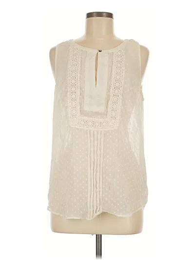 Pre-owned Daniel Rainn Sleeveless Blouse In Ivory