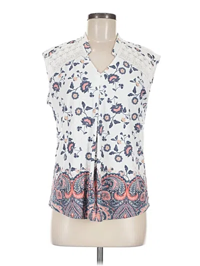 Pre-owned Daniel Rainn Sleeveless Blouse In Ivory