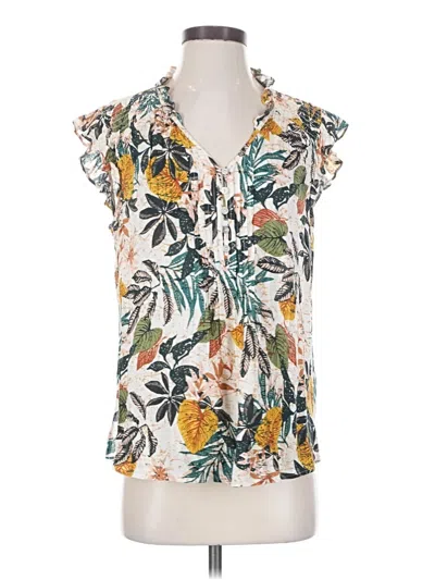 Pre-owned Daniel Rainn Sleeveless Blouse In Ivory