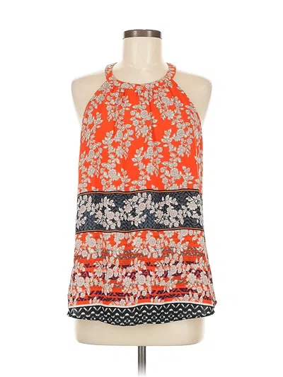 Pre-owned Daniel Rainn Sleeveless Blouse In Orange